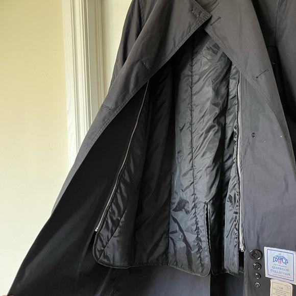 DSCP Garrison Collection All Weather Lined Black Trench Coat Women’s Size 12S - Picture 3 of 4